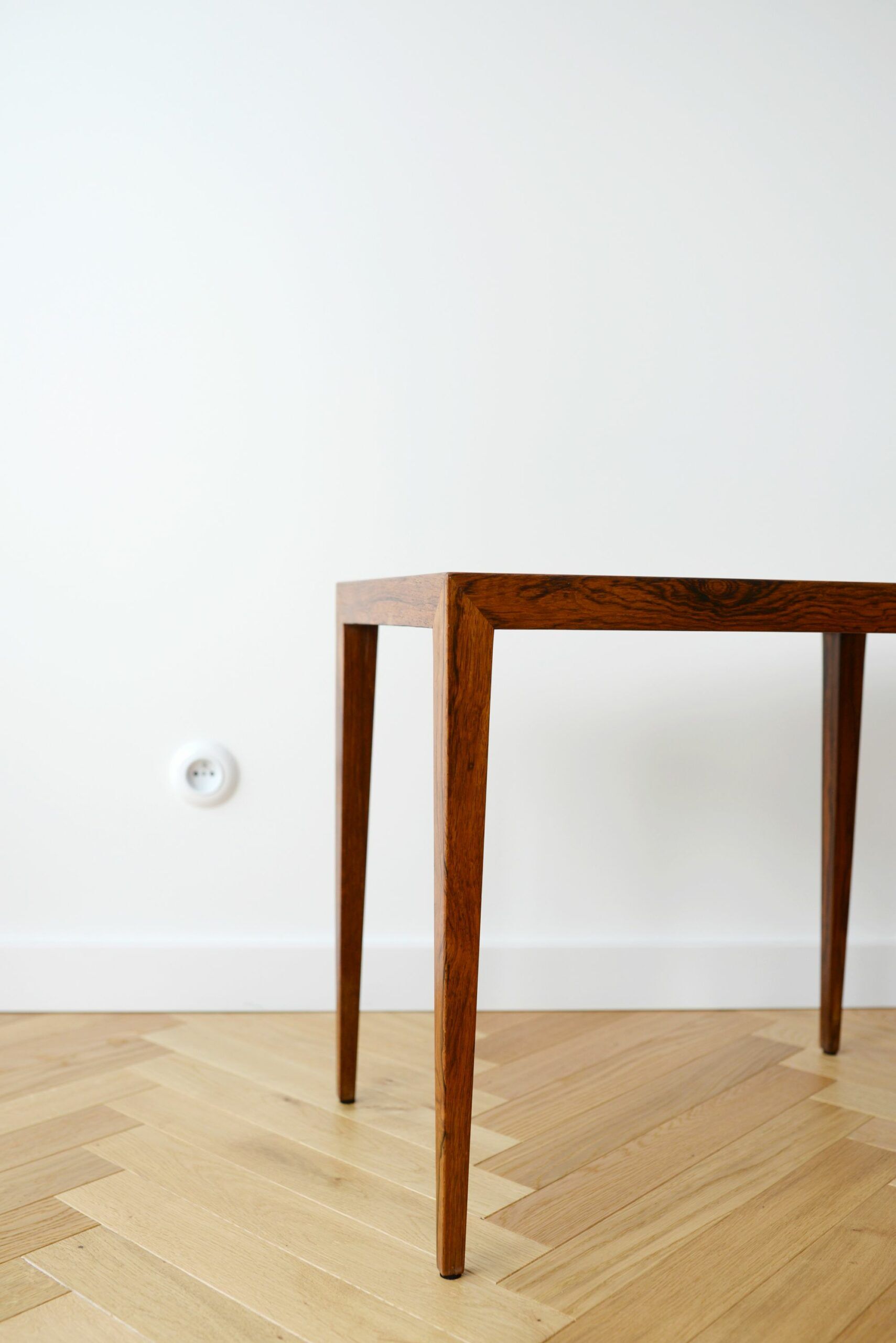 Table en palissandre minimaliste, Danemark années 1960-70