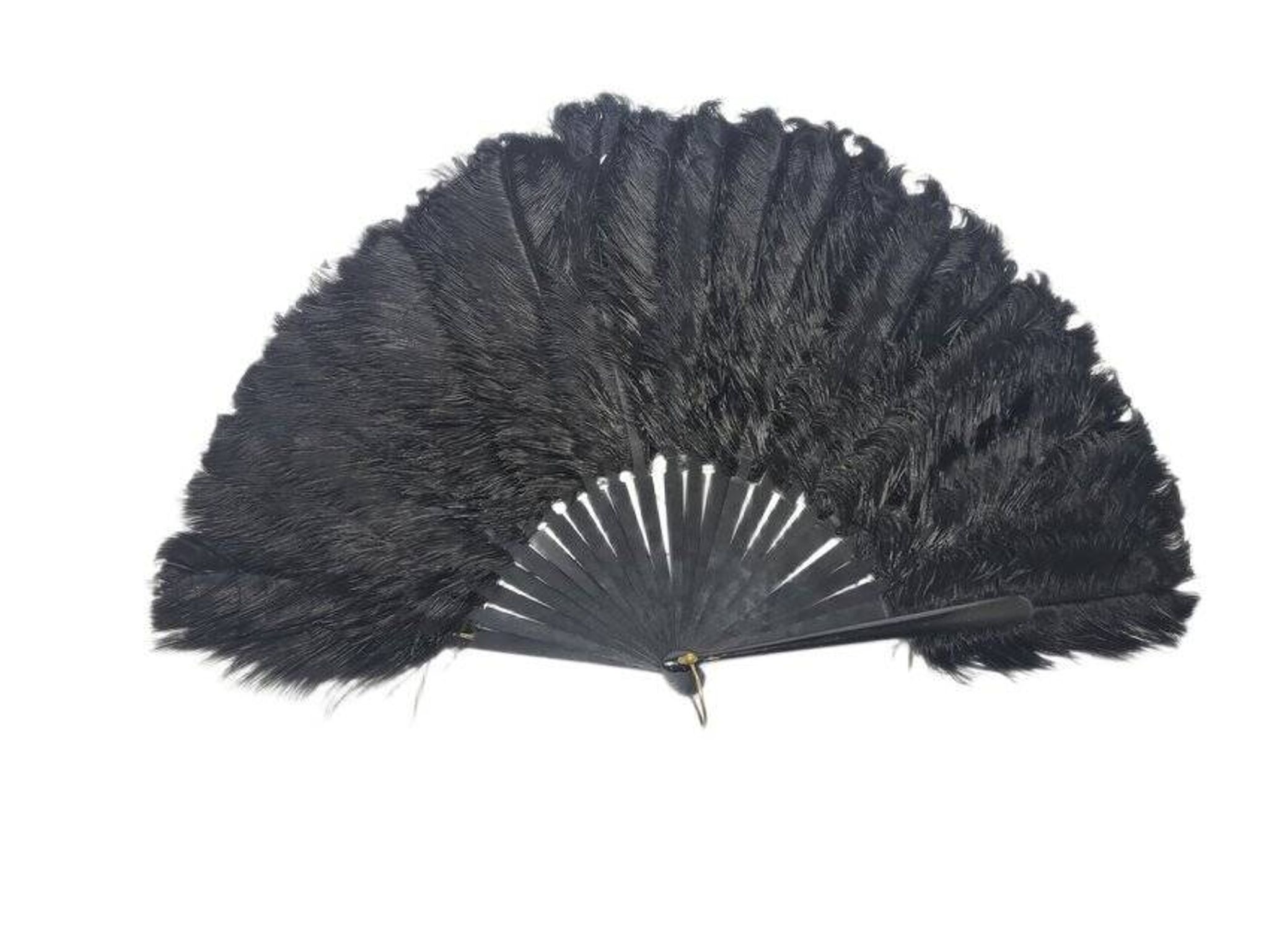 Art Deco Polish Austria feather fan, 1920s