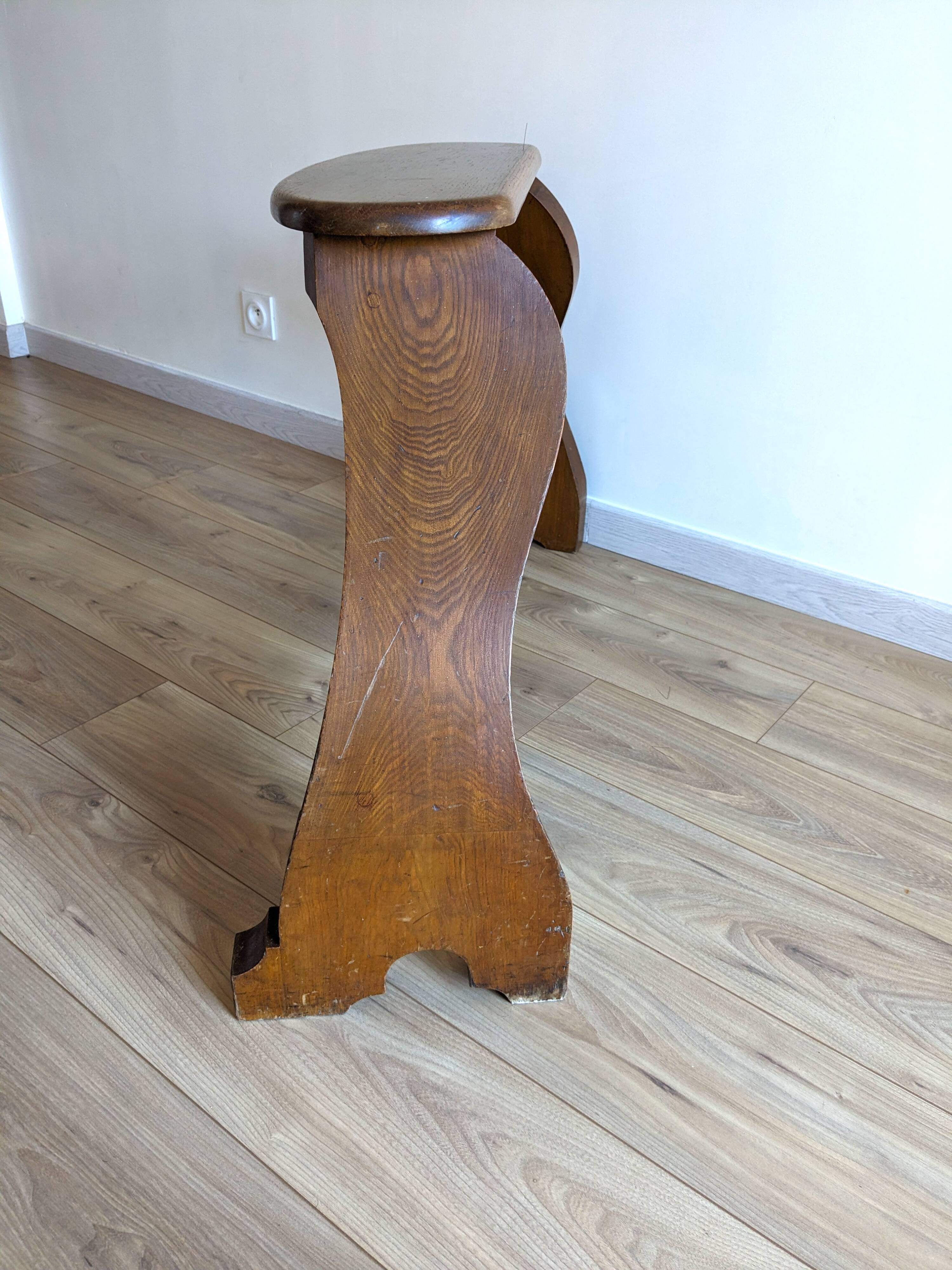 Banc d’orgue ancien en chêne – époque Art nouveau vers 1900
