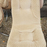 Series of 6 velvet chairs, Gastone Rinaldi 1970