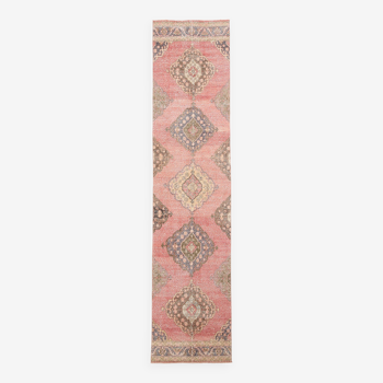 3x11 Vintage Turkish Runner Rug, 91x344Cm