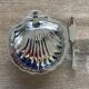 Stainless steel shell butter dish