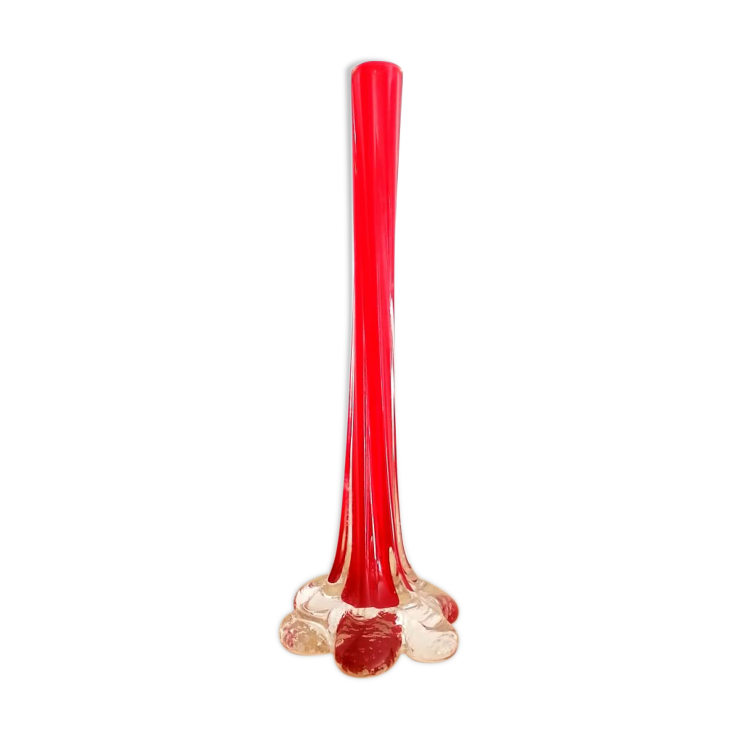 Red Soliflore Murano style, circa 1970