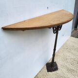 Cast iron foot console 1900 Art Nouveau