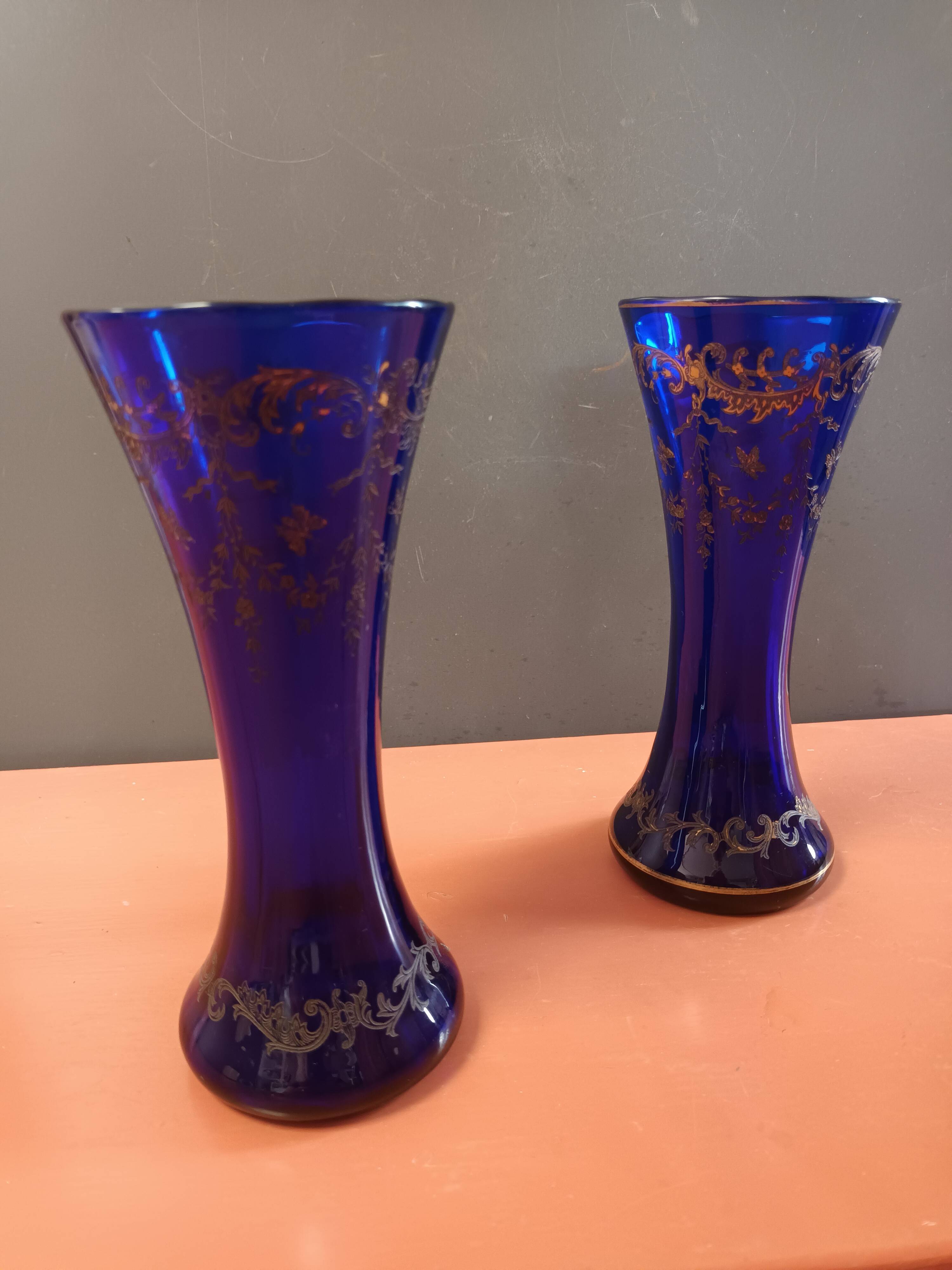 Paire de vase cristal de Sèvres Selency