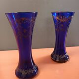 Pair of Sèvres crystal vase