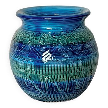 Vase en poterie 50s 60s Mid Century Italie