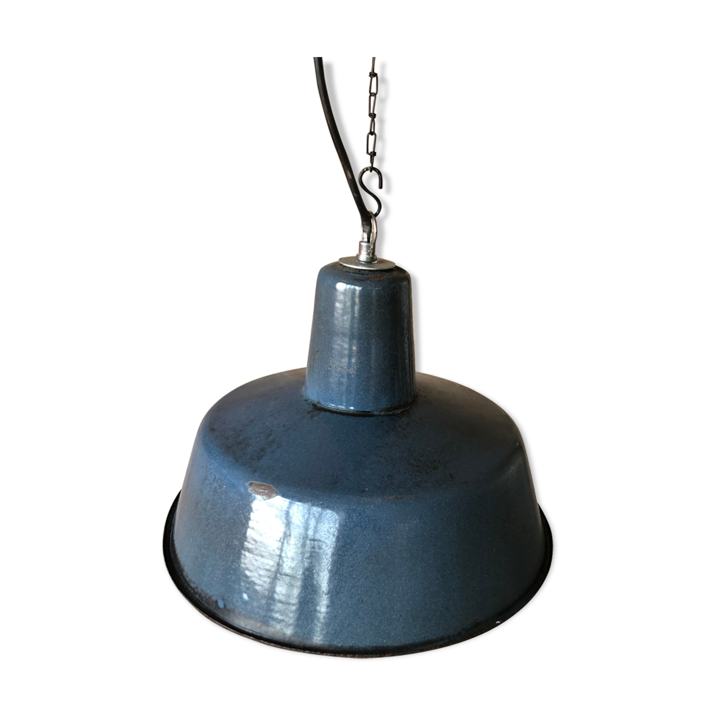 Vintage industrial factory ceiling lamp from Wikasy A23, 1960s