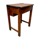 Vintage Wooden School Desk with Storage #D381