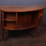 Walnut kidney desk by Tibergaard Nielsen, Denmark, c.1950