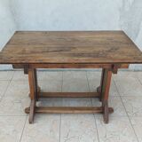 Set of table and 4 mountain chairs in solid oak