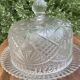 Pressed and moulded glass cheese dome