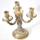 Vintage candlestick holder - 3-light metal candelabra