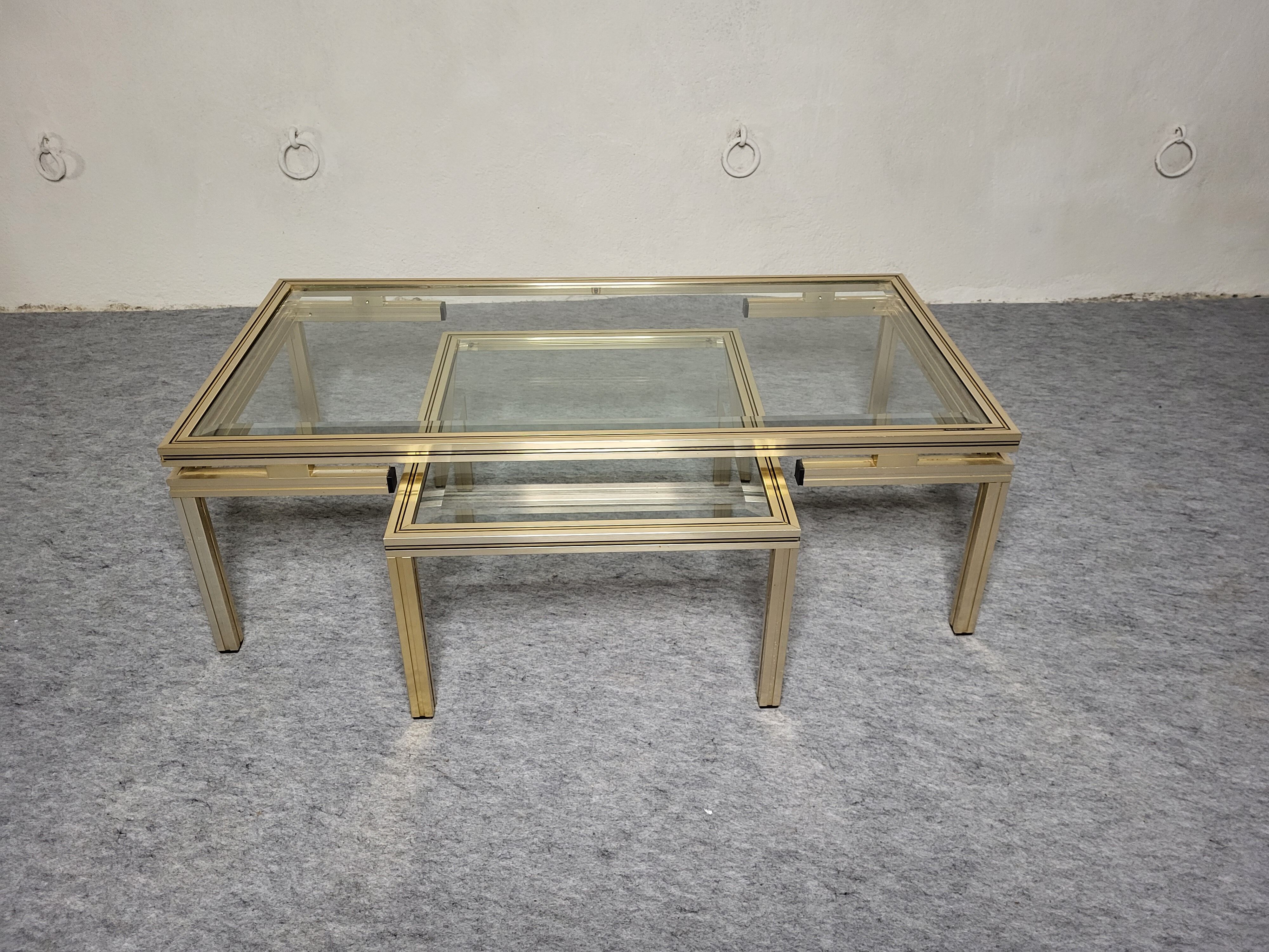 Nesting coffee table Pierre Vandel 1970