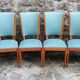 6 art deco chairs 1940