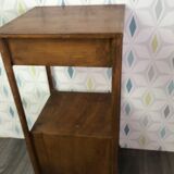 Painted metal bedside table