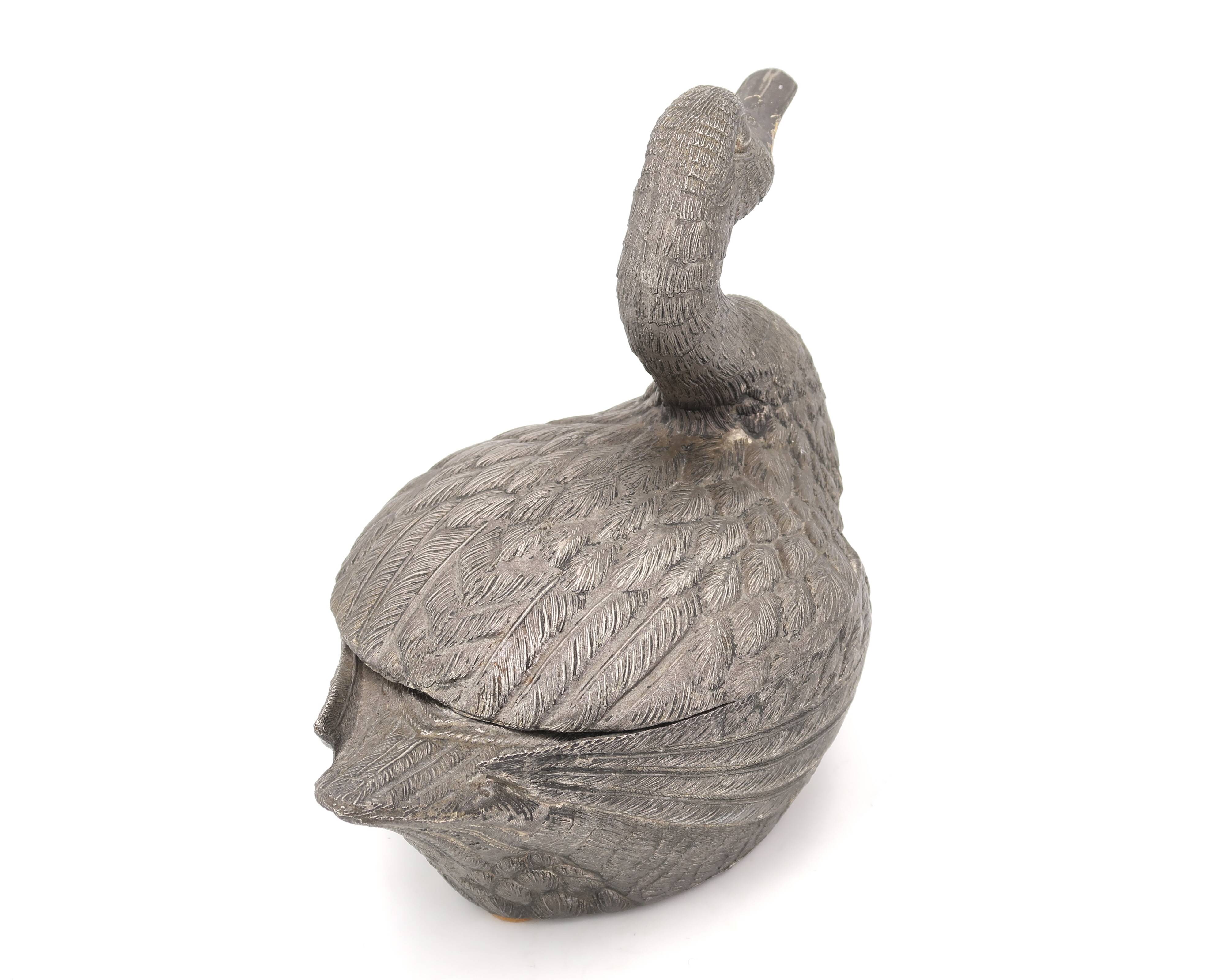 Duck ice bucket by Mauro Manetti, Made in Italy, 70s