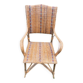 rattan cane armchair