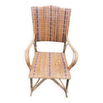 rattan cane armchair