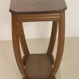Art deco curved wood pedestal table ref bagatelle.