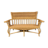 Art Nouveau wicker bench