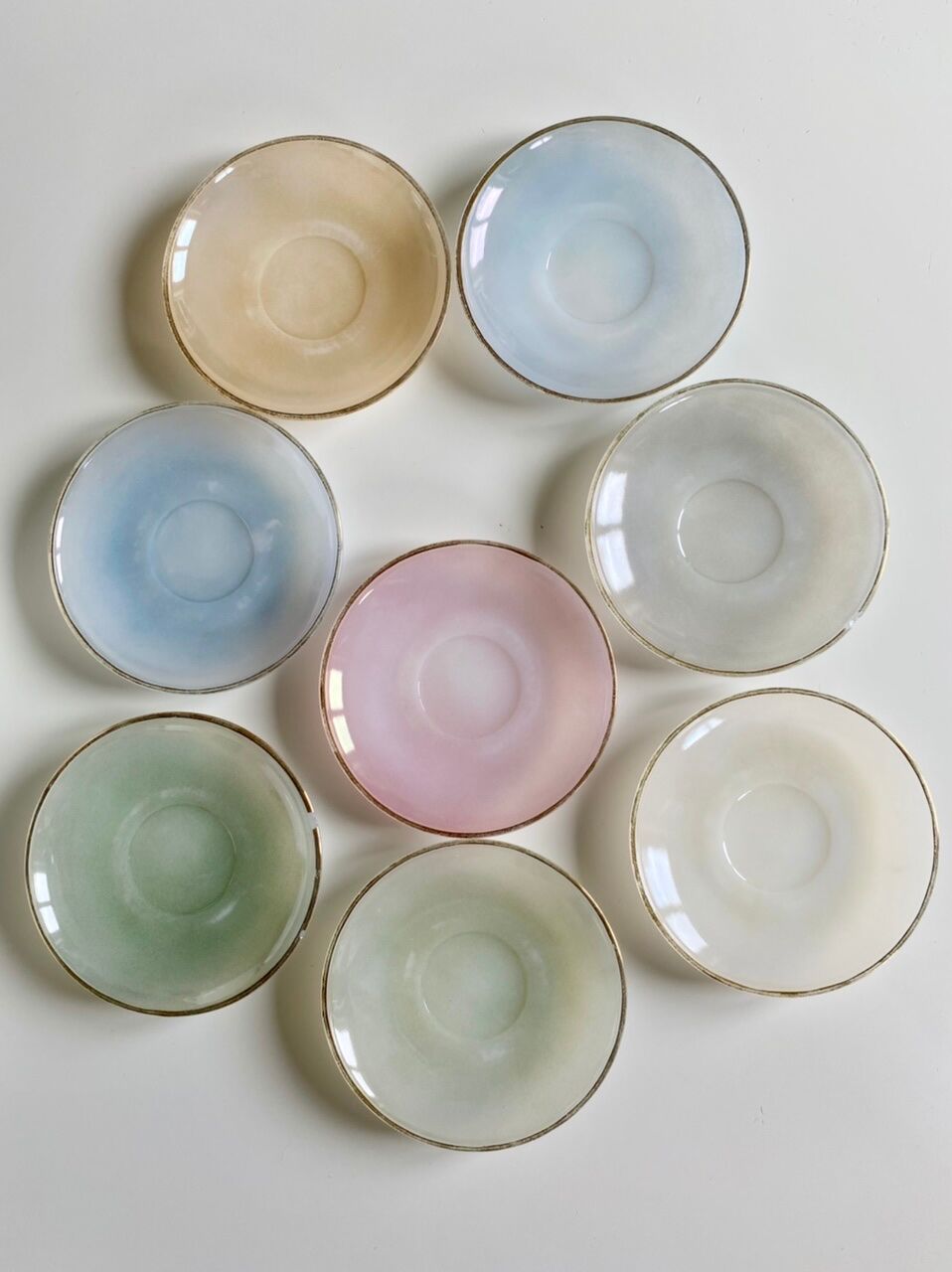 Harlequin Arcopal coffee service