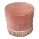 Old pouf box velvet footrest