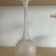 Set of 4 vintage frosted glass vases
