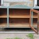 Renovated vintage sideboard with khaki paint – Haussmann chic & bohemian style