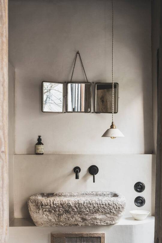 PITCHOUN - White terracotta - Pendant light