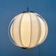 Mid-century space age lamellaire moon pendant lamp from the 1960s.
