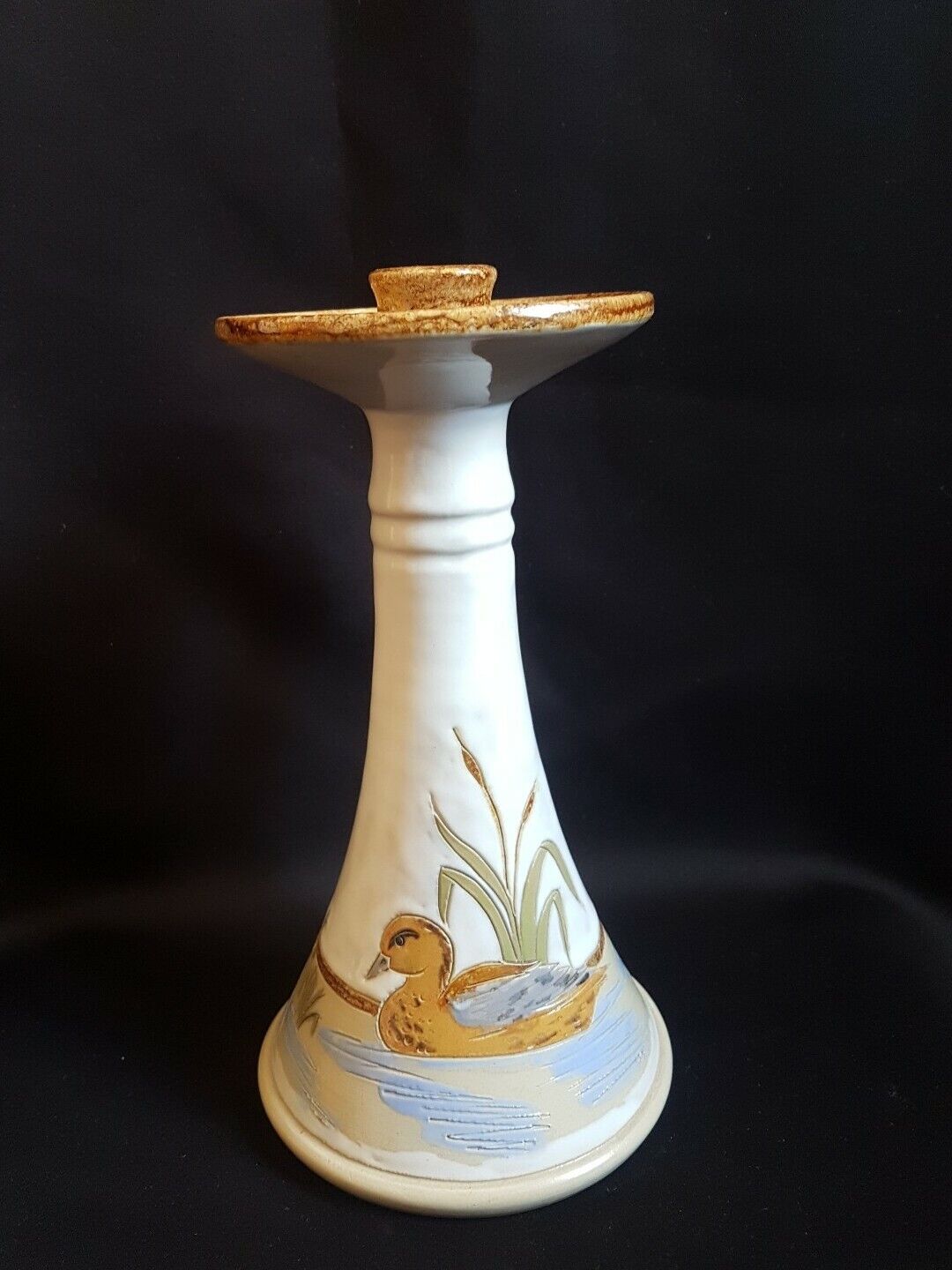 Lamp foot candle holder shape in handmade sandstone