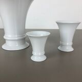 Set of 3 Op Art Vase Porcelain German Vase by Fürstenberg Ceramics Germany 1970s