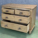 XIX dresser with glass buttons