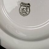 Set of 3 St Amand earthenware soup plates