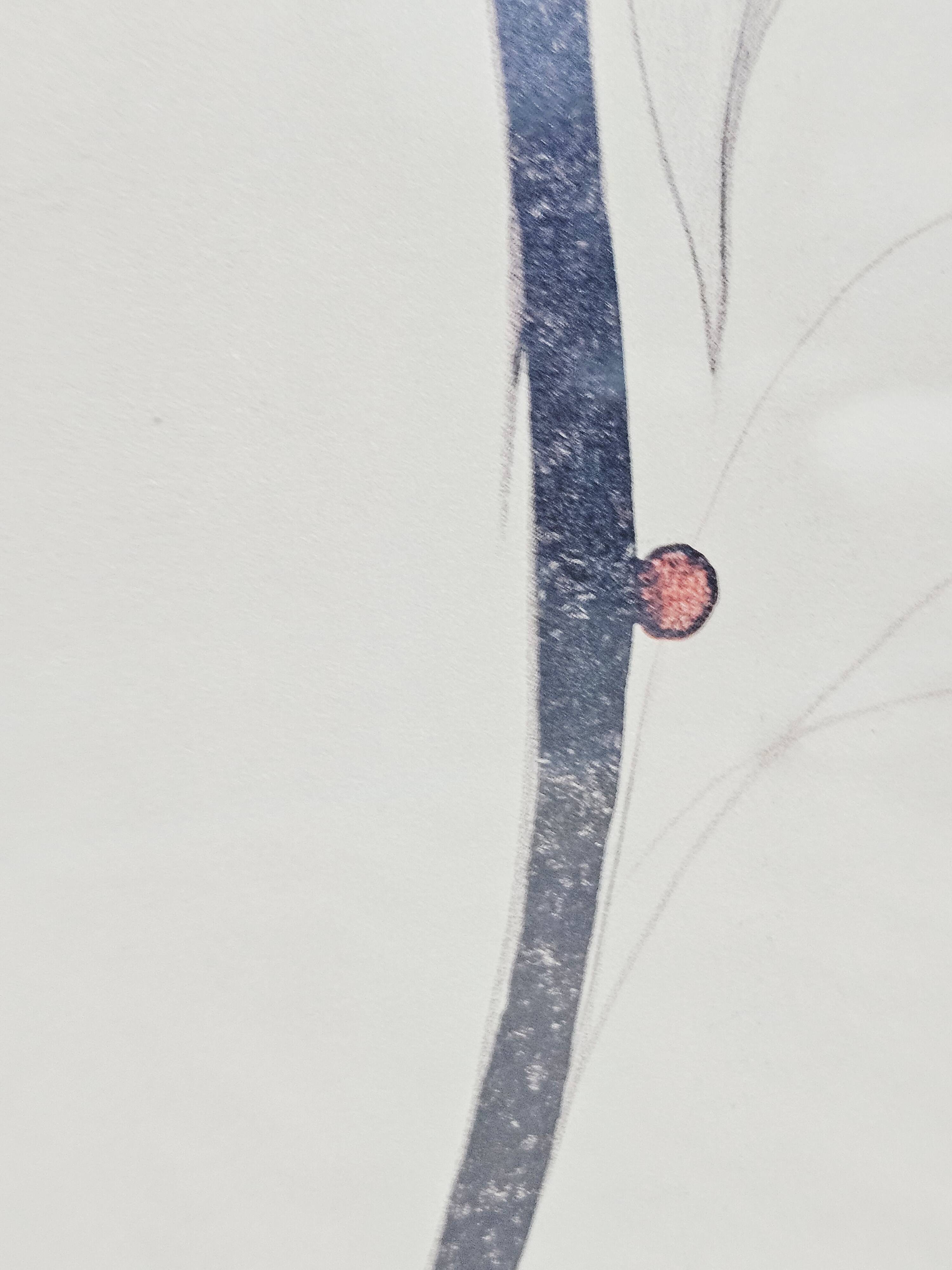 Lithograph Melancholy 109cm x 81cm, aut. B. Bruni, Edition Volker Huber
