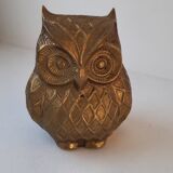 Golden metal owl