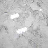 Vintage oval marble table published by Roche Bobois