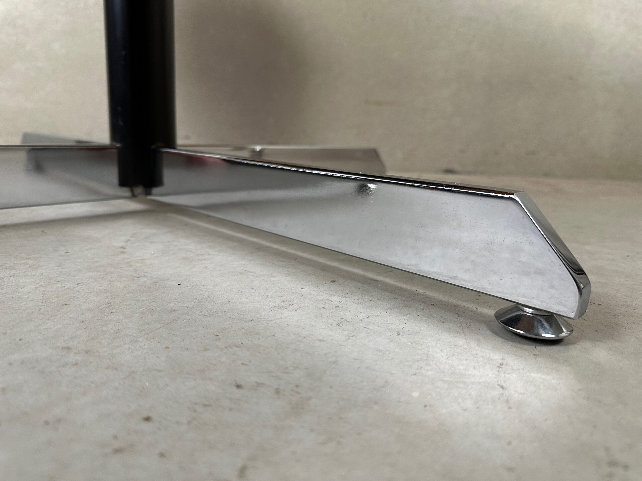 Table basse en formica blanche vintage