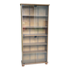 Vitrine anglaise vintage en bois