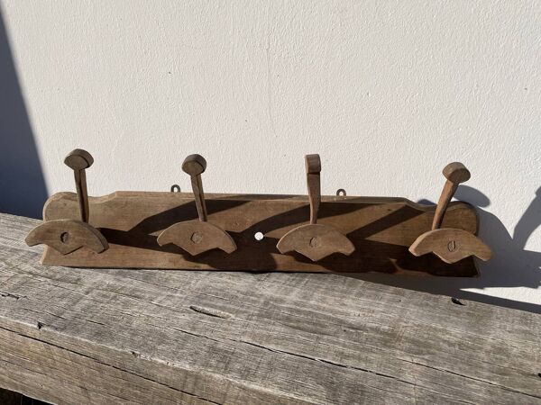 Porte manteaux mural en bois