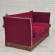 1960s, Danish velour 2 seater drop arm sofa, velour, original condition.