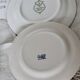 6 blue and white earthenware and porcelain dessert plates