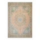 Tapis de zone vintage persan fait main en laine et coton des années 1970 285x397