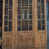 Antique solid oak wardrobe: dresser / bookshelf