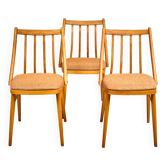 Set of 3 Dining Chairs by A. Suman, 1960s, Czechoslovakia