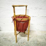 Rattan and fabric worker