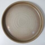 9 assiettes plates en grès vintage