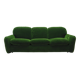 Green velour sofa, Italian design, 1970s, manufacturer: Busnelli, designer