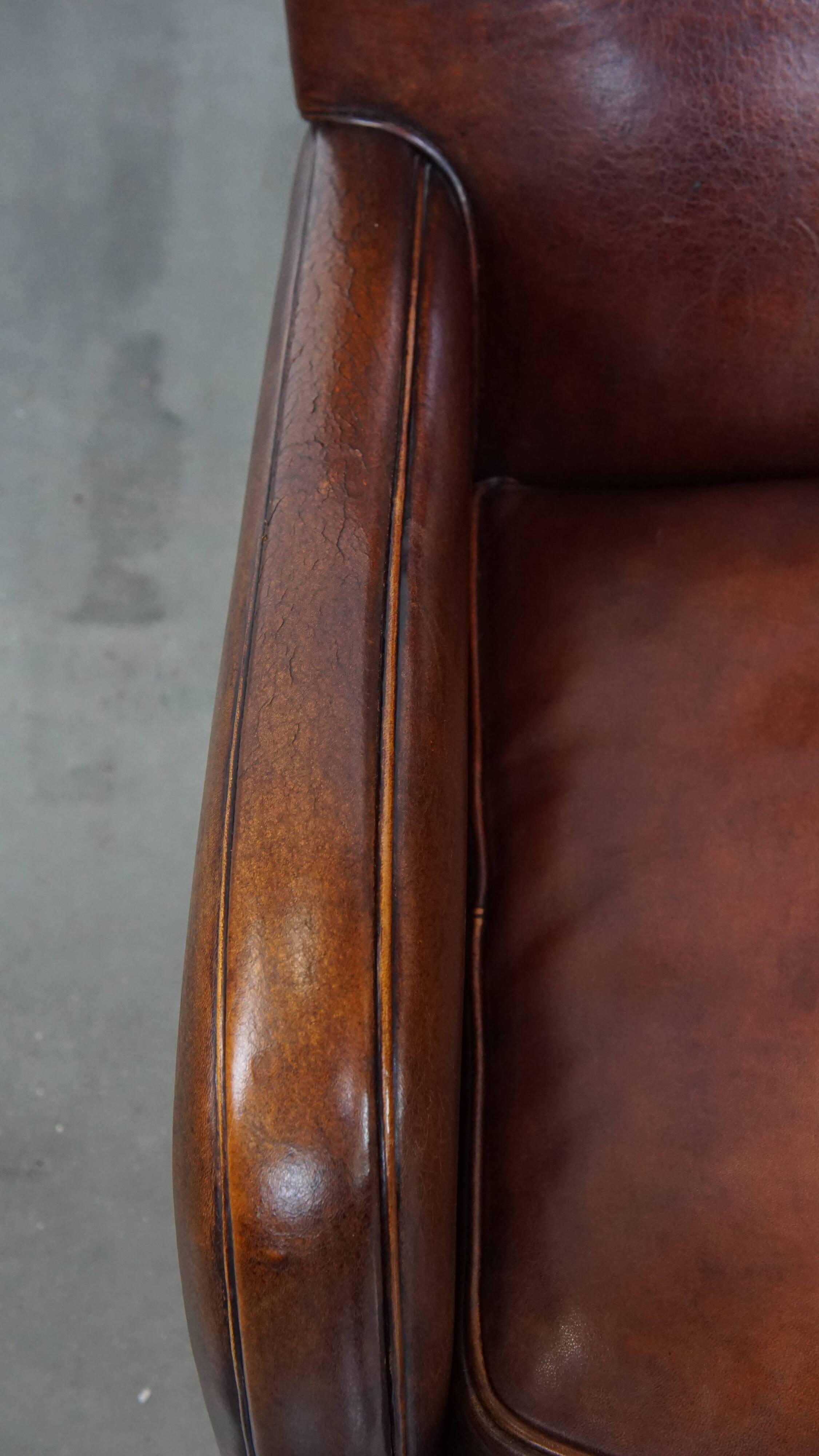 Set of 2 Sheepskin Leather Armchairs